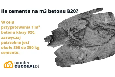Ile cementu potrzebujesz do betonu B20? Sprawdź proporcje i wskazówki